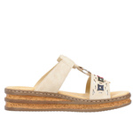 Klapki damskie Rieker 62924-60 beige beżowe