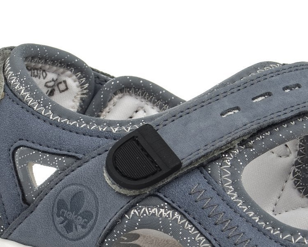 Sandały damskie Rieker 68874-14 blue granat