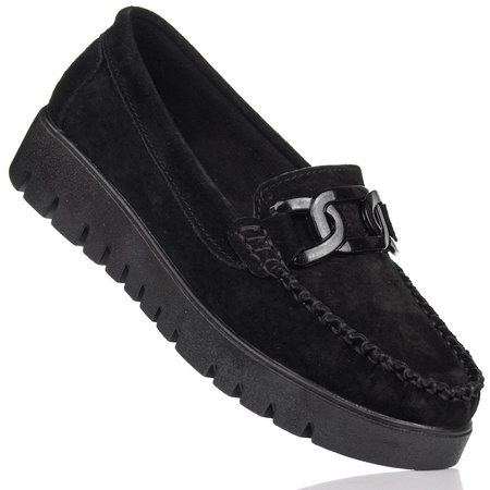 Mokasyny damskie Filippo DP3334 BK czarne