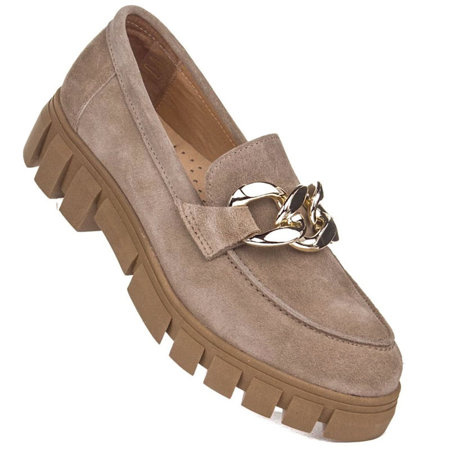 Półbuty Nessi 21085 beż W