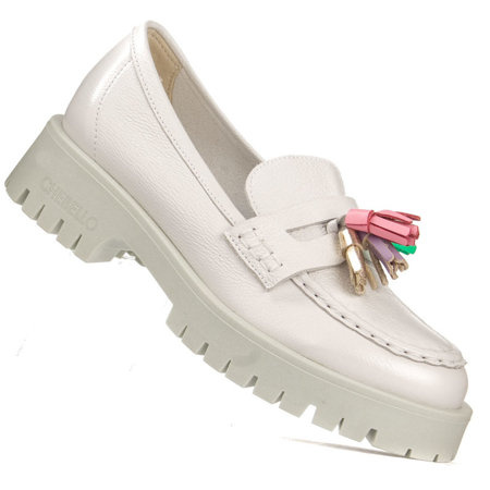 Workery damskie CheBello 3096 białe