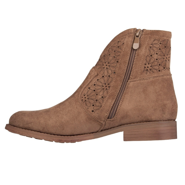 Botki kowbojki zamszowe damskie S.Barski HY52-532 coffe beżowe