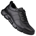 Skórzane sneakersy męskie T.Sokolski CH J25-99 BLK czarne wiązane
