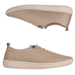 Beżowe półbuty skórzane T. Sokolski 2023 vizon wiązane buty damskie