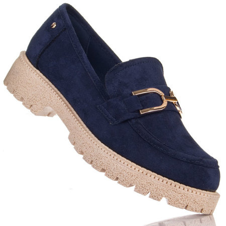 Półbuty damskie Potocki 21028NV granatowy