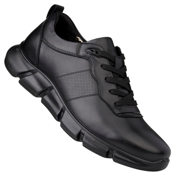 Skórzane sneakersy męskie T.Sokolski CH J25-99 BLK czarne wiązane