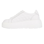 Białe sneakersy na platformie damskie skórzane Filippo DP7285/25 WH