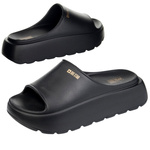 Damskie Klapki na platformie Big Star RR274A567 czarne eva lekkie