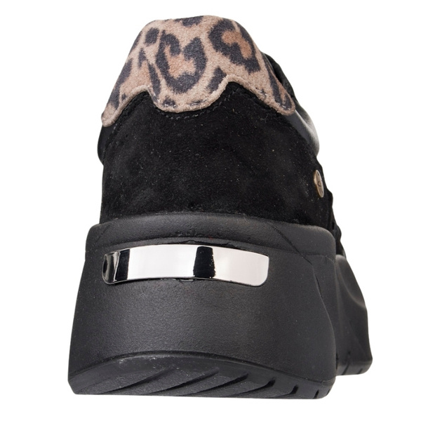 Czarne Sneakersy damskie Maciejka P7239-01 czarne skórzane sportowe
