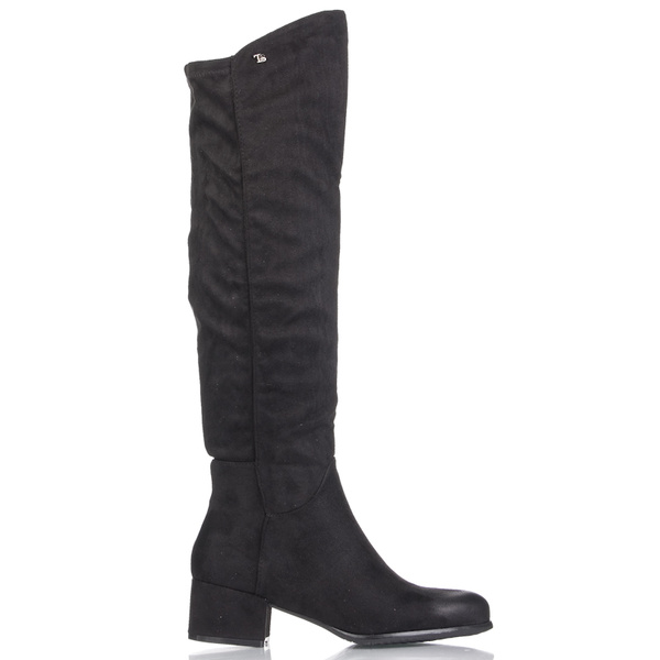 Kozaki skarpetkowe damskie T.Sokolski HX Z24-142 czarne zamszowe stretch