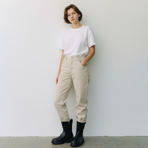 Czarne botki damskie Filippo DBT7163/25 BK skórzane ze stretchem