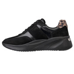 Czarne Sneakersy damskie Maciejka P7239-01 czarne skórzane sportowe