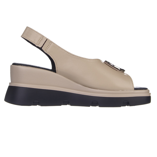 Sandały na koturnie beżowe damskie T.Sokolski L25-249 beige