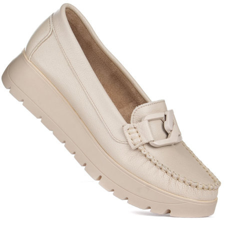 Mokasyny damskie Lemar 10141 V.Taupe +k.
