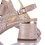 Sandały Sala 9842 1169 złoty skóra