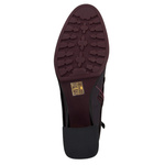 Lakierowane Botki damskie D&A S.Barski CR52-696 WINE bordowe skórzane