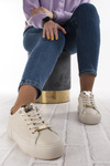 Tenisówki Big Star NN274210 beżowe sneakersy licowe sportowe