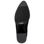 Zamszowe Botki damskie D&A S.Barski MR52-131 czarne ocieplone