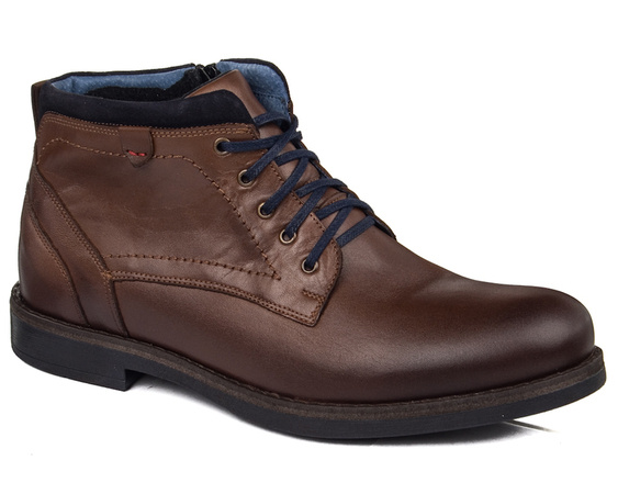 Botki męskie Nikopol 703 B-2 brąz