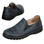 Buty na szerokie stopy damskie Potocki 90352NV półbuty ze skórzaną wkładka