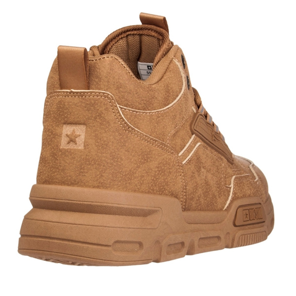 Sneakersy zimowe męskie Big Star SS174281 brązowe lekkie wygodne