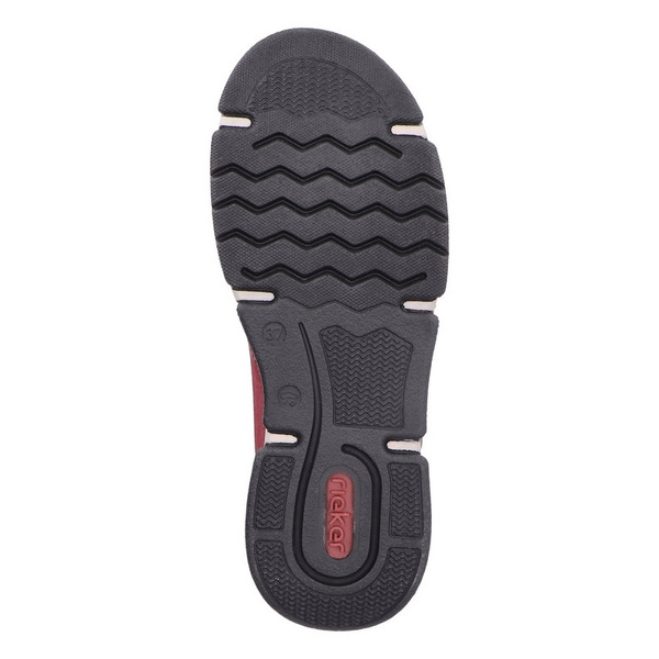 Czerwone sneakersy zimowe botki Rieker 45960-35 red skórzane 