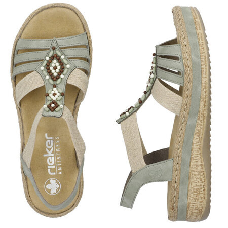 Sandały damskie Rieker V0920-52 green