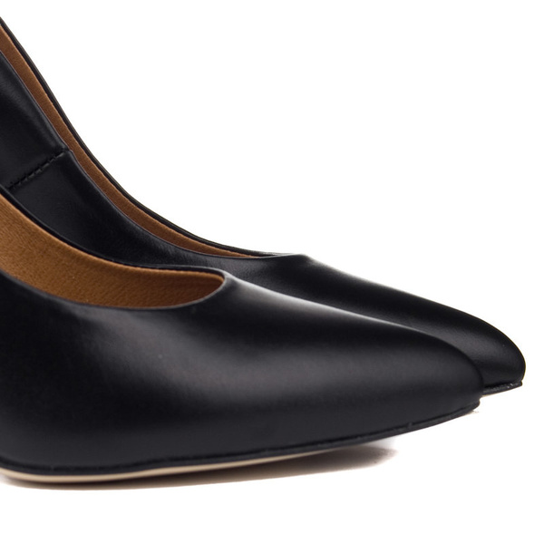 Szpilki damskie skórzane Prestige 2107 K-lico czarny OUTLET