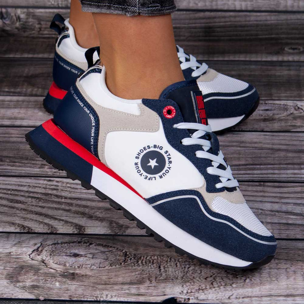 Sneakersy Big Star LL274538 biały/granat