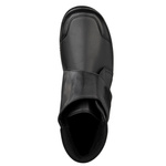 Skórzane botki damskie na rzepy Axel 1726 czarne tęgość H na haluksy