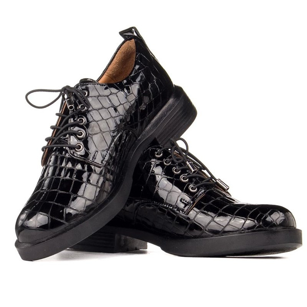 Półbuty skórzane Venezia 3018 501 black