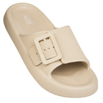 Damskie Klapki na platformie Big Star RR274A582 beżowe eva lekkie