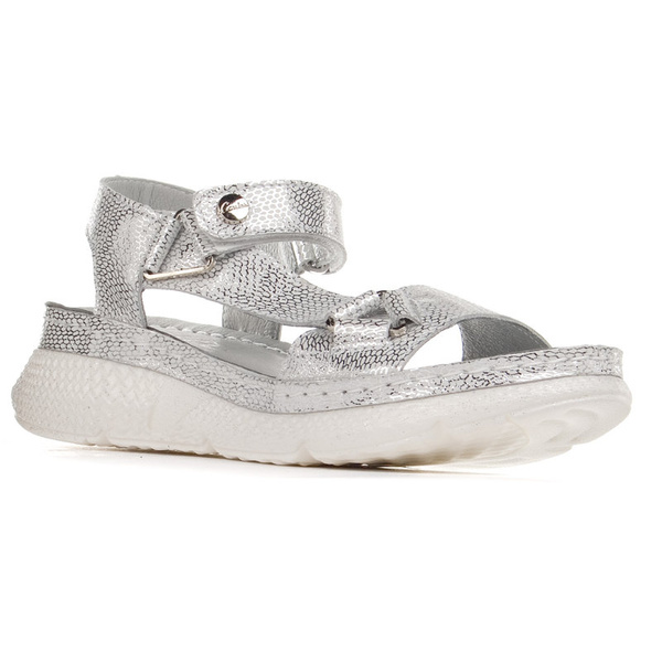 Sandały damskie Contes 555 biały zmija