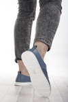 Niebieskie półbuty ażurowe damskie T. SOKOLSKI W25-645 blue skórzane