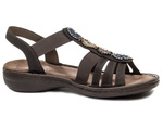Sandały damskie Rieker 608G9-45 GREY