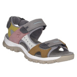 Wielokolorowe sandały sportowe Artiker 54C1293 multicolor skórzane