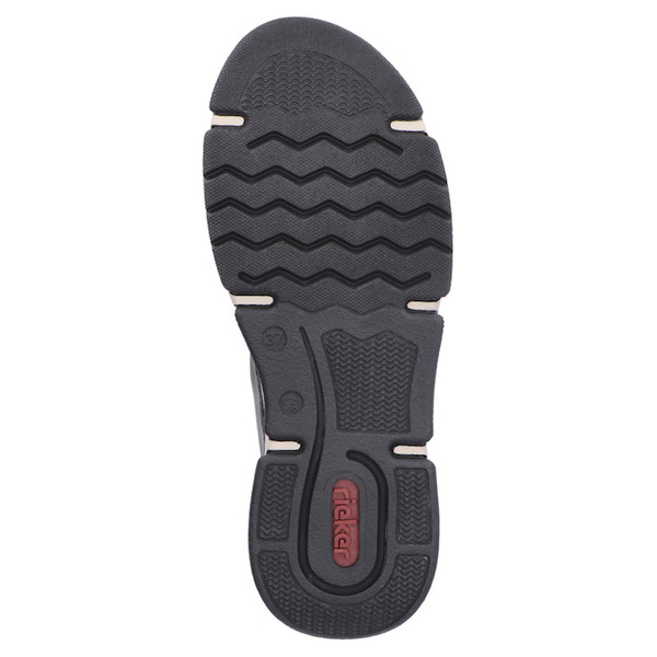 Zielone Botki damskie Rieker 45920-54 green sneakersy na grubej podeszwie