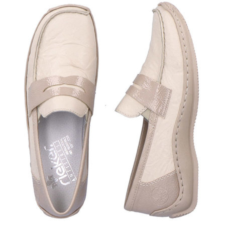 Mokasyny damskie Rieker L1752-60 beige