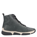 Zielone Botki damskie Rieker 45920-54 green sneakersy na grubej podeszwie
