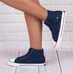 Wysokie Trampki Big Star DD274333 navy 