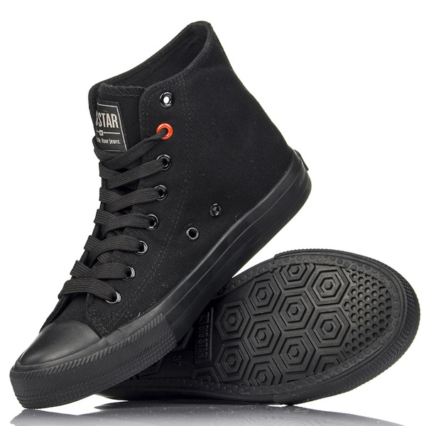 Wysokie Trampki Big Star T274033 czarne