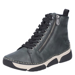 Zielone Botki damskie Rieker 45920-54 green sneakersy na grubej podeszwie