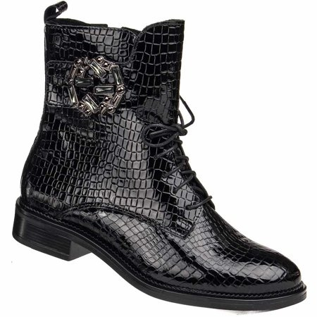 Botki damskie Contes 543 czarny kro