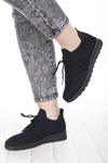 Sneakersy materiałowe damskie Potocki 16329BK czarne buty sportowe