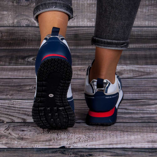 Sneakersy Big Star LL274538 biały/granat