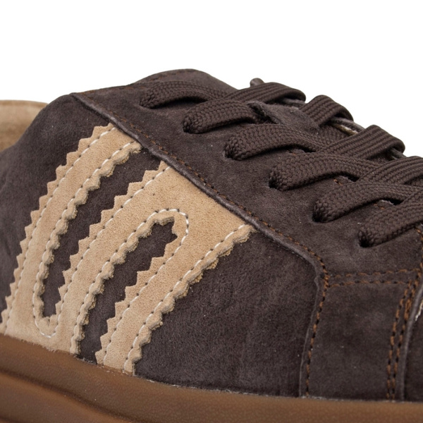 Brązowe sneakersy zamszowe Venezia V408-00392 skórzane sportowe