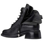 Skórzane trzewiki damskie Filippo DBT7369/25 BK czarne ocieplone