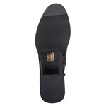 Eleganckie skórzane botki damskie Artiker 57C1119 bordowe ocieplone