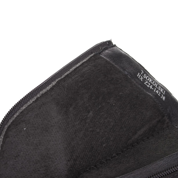 Kozaki skarpetkowe damskie T.Sokolski HX Z24-142 czarne zamszowe stretch