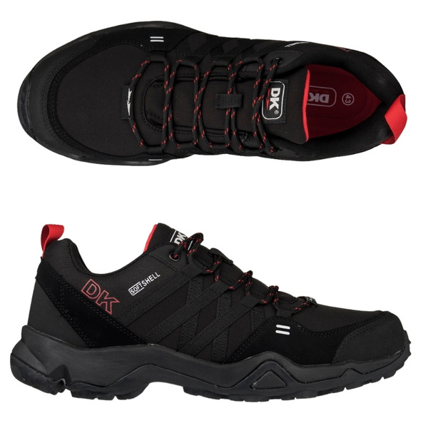 Niskie buty trekkingowe męskie DK VB17282 SWAT low czarne czerwone